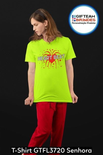 T-SHIRT SENHORA GTFL720 HEART BEAT