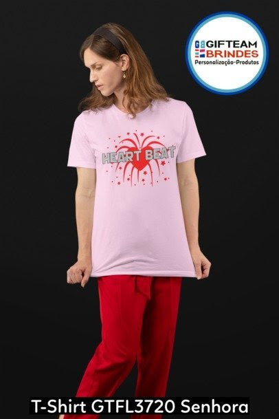T-SHIRT SENHORA GTFL720 HEART BEAT