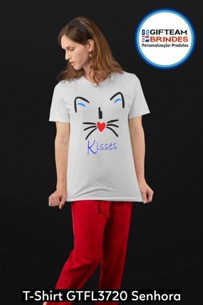 T-SHIRT SENHORA GTFL720 KISSES