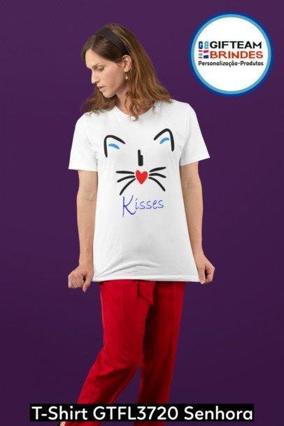 T-SHIRT SENHORA GTFL720 KISSES