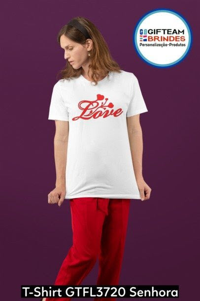 T-SHIRT SENHORA GTFL720 LOVE FLÔR