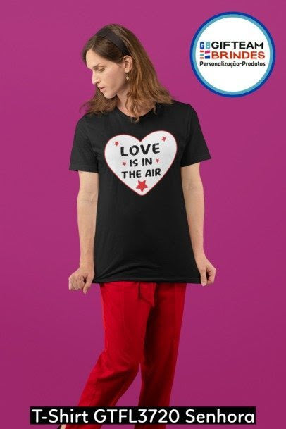 T-SHIRT SENHORA GTFL720 LOVE IS IN THE AIR