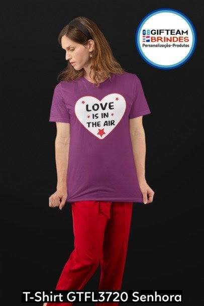 T-SHIRT SENHORA GTFL720 LOVE IS IN THE AIR