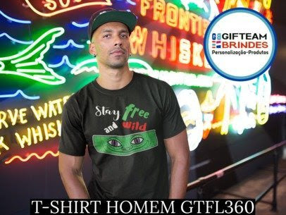 T-SHIRT HOMEM GTFL360 STAY WILD AND FREE