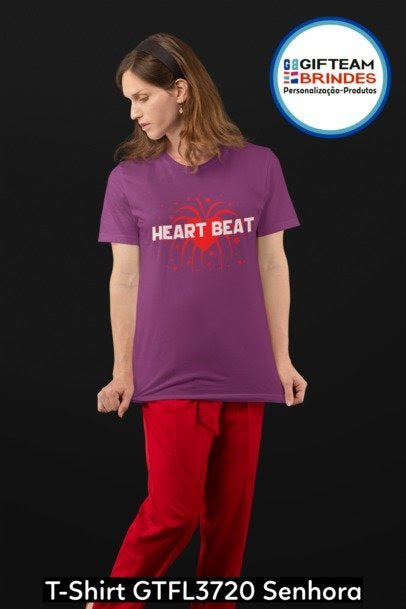 T-SHIRT SENHORA GTFL720 HEART BEAT